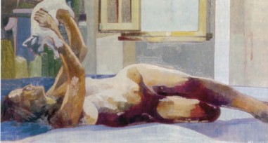 Paolo Canetti - 1979 "Nudo con gatto"